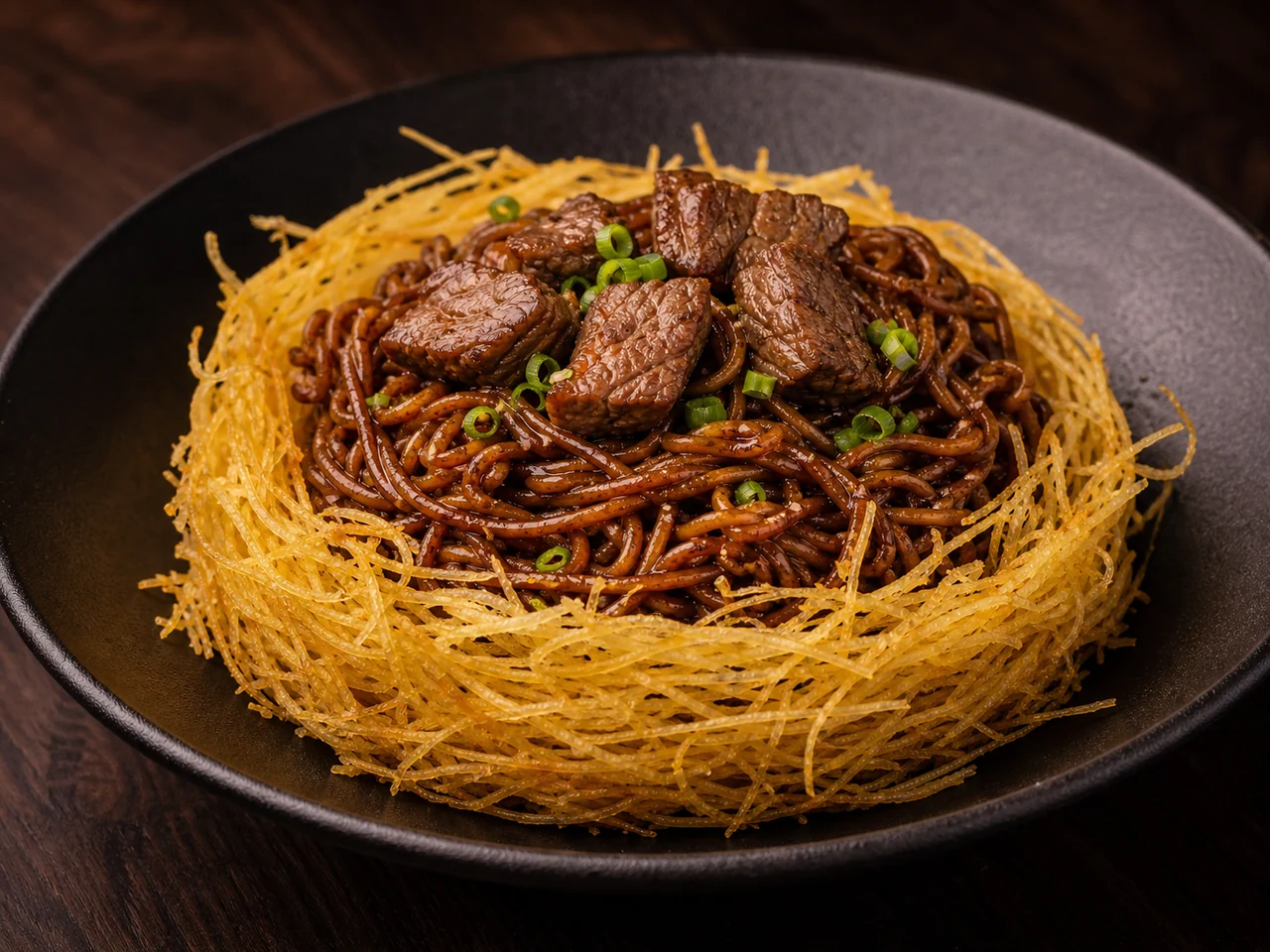 감자둥지 짜파구리 — Potato Nest Chapaguri